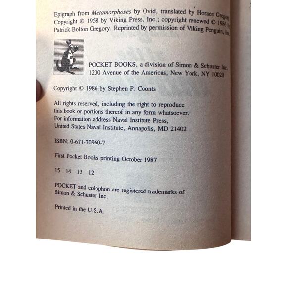 Flight Of The Intruder by Stephen Coonts -1987 - Picture 6 of 6